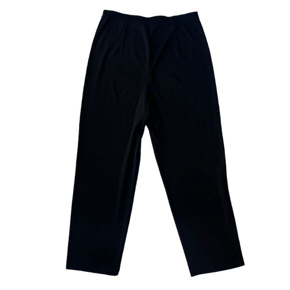 Exclusively MisookBlack Pull On Elastic Waistband High Rise Wide LegPants XL